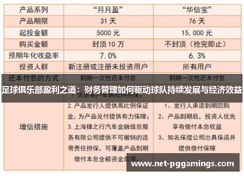 足球俱乐部盈利之道：财务管理如何驱动球队持续发展与经济效益